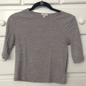 Urban Outfitters Gray Patterned Top